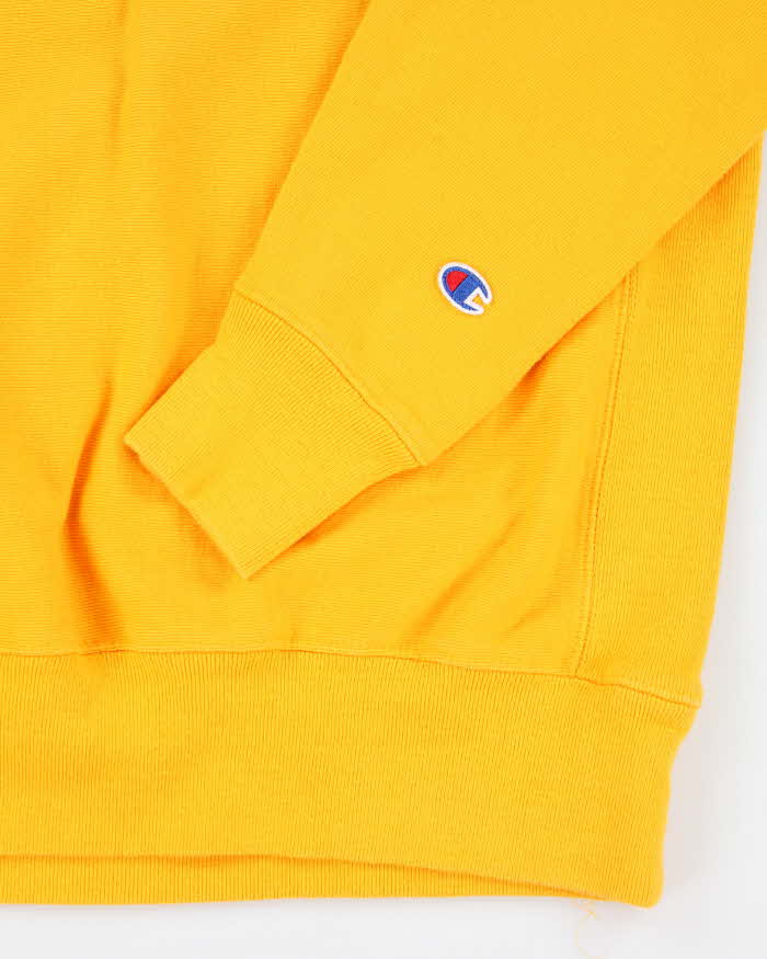Vintage 2000's Champion Plain Yellow Sweatshirt - M