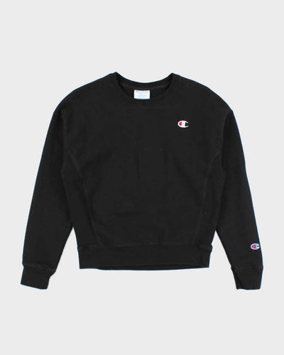 Vintage 2000's Champion Plain Black Sweatshirt - S