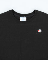 Vintage 2000's Champion Plain Black Sweatshirt - S