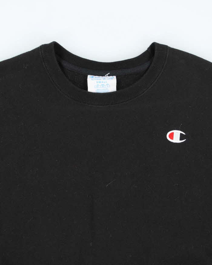 Vintage 2000's Champion Plain Black Sweatshirt - S