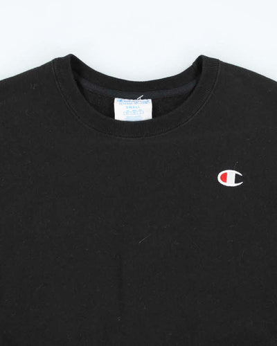 Vintage 2000's Champion Plain Black Sweatshirt - S