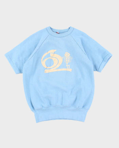 Vintage 70's KU Collegiate Short Sleeve Sweatshirt - M