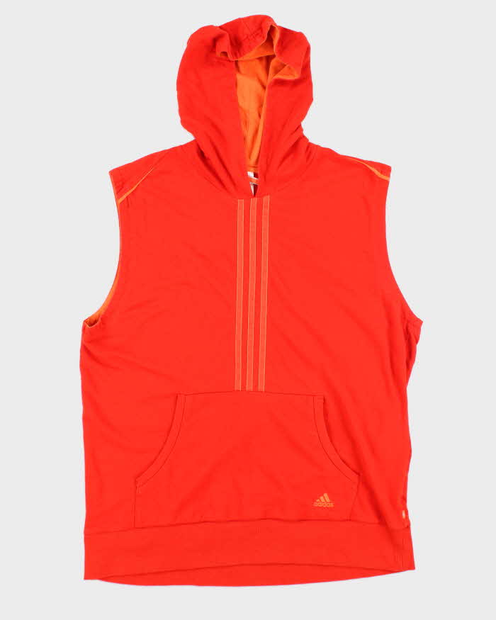 Vintage 90's Adidas Sleeveless Japanese Exclusive Hoodie - XL