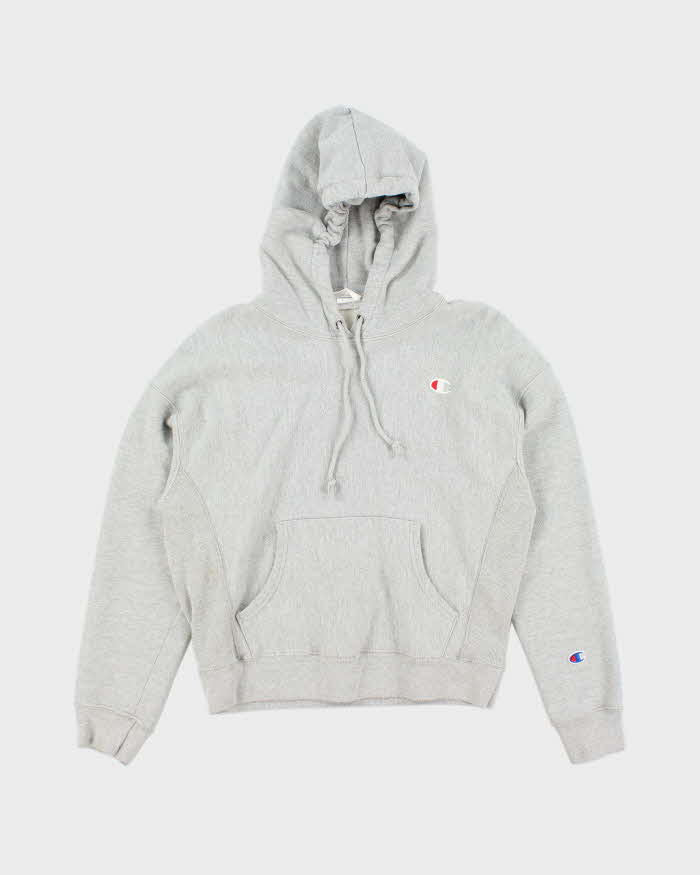 Y2k 00s Champion Grey Reverse Weave Hoodie - M