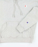 Y2k 00s Champion Grey Reverse Weave Hoodie - M