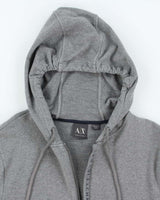 Vintage Y2K Armani Exchange Zip Up Hoodie - XL