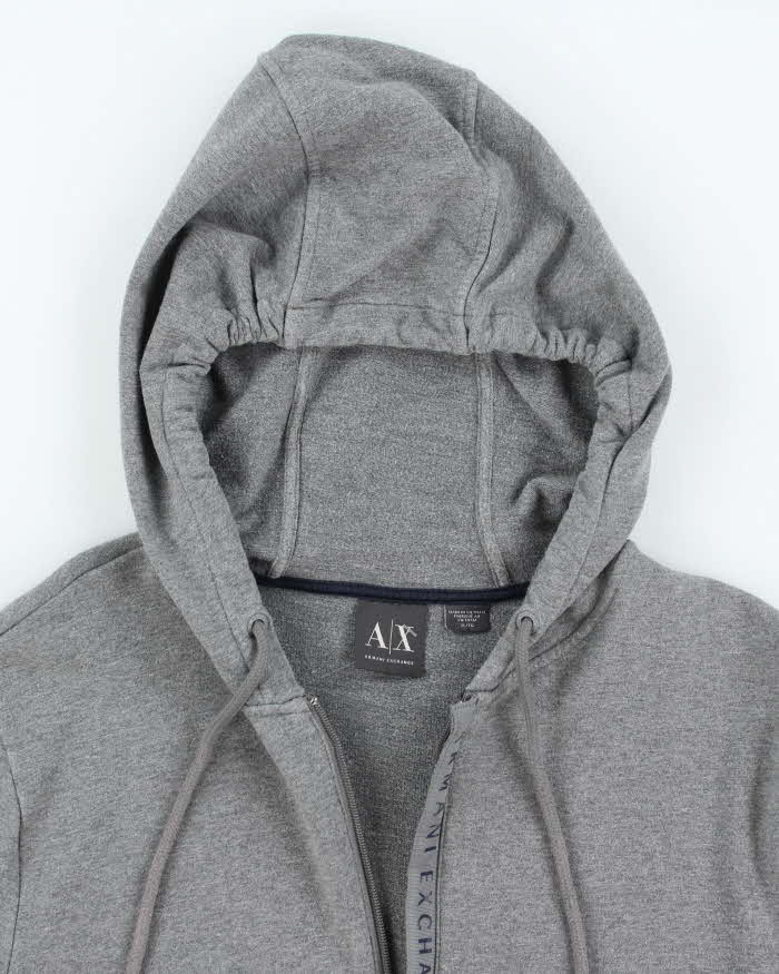 Vintage Y2K Armani Exchange Zip Up Hoodie - XL