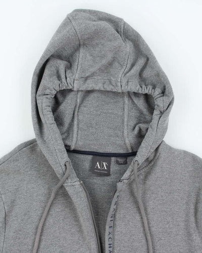 Vintage Y2K Armani Exchange Zip Up Hoodie - XL