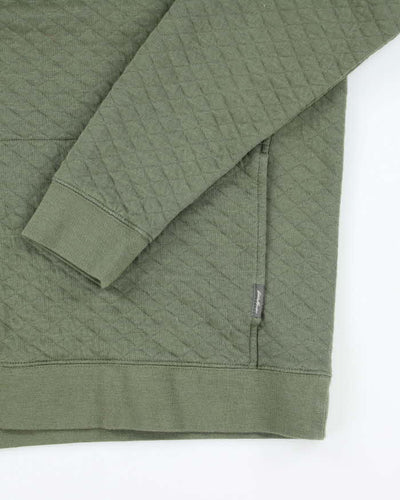 Eddie Baurer Green Quarter Button Jumper - L