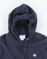 Vintage 90's Champion Reverse Weave Small Logo Hoodie - M