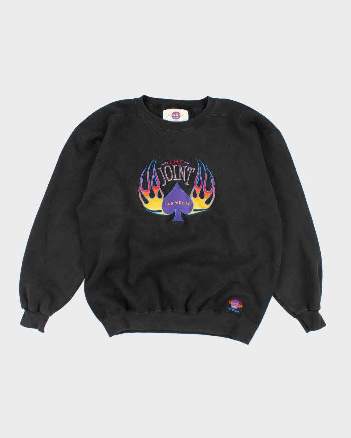 Vintage 90's Hard Rock Café Las Vegas Embroidered Sweatshirt - L