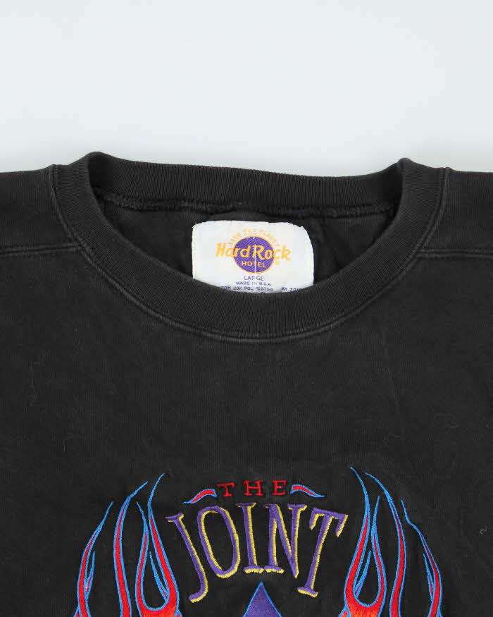 Vintage 90's Hard Rock Café Las Vegas Embroidered Sweatshirt - L