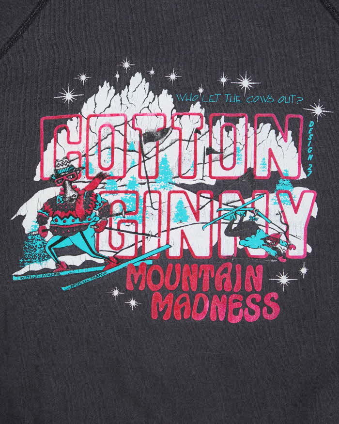 Vintage 90's Funny Slogan Ski Graphic Jumper - L