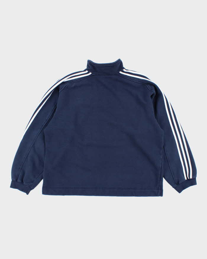 Vintage 2000's Adidas New York Yankees Embroidered 1/4 Zip Sweatshirt - XL