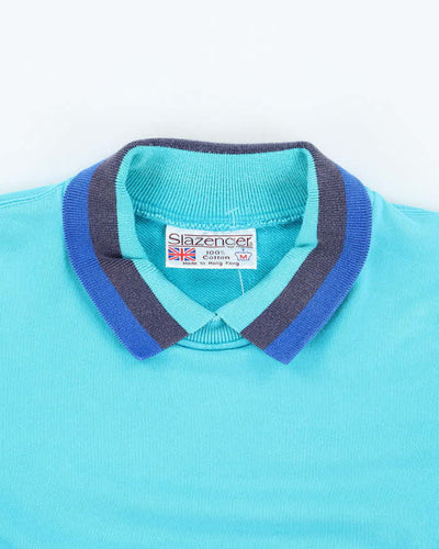 Vintage 90's Slazenger Embroidered Collared Sweatshirt - M