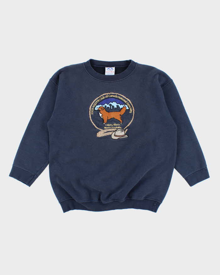 Vintage 2000's Heavyweight Embroidered Dog Show Sweatshirt - M