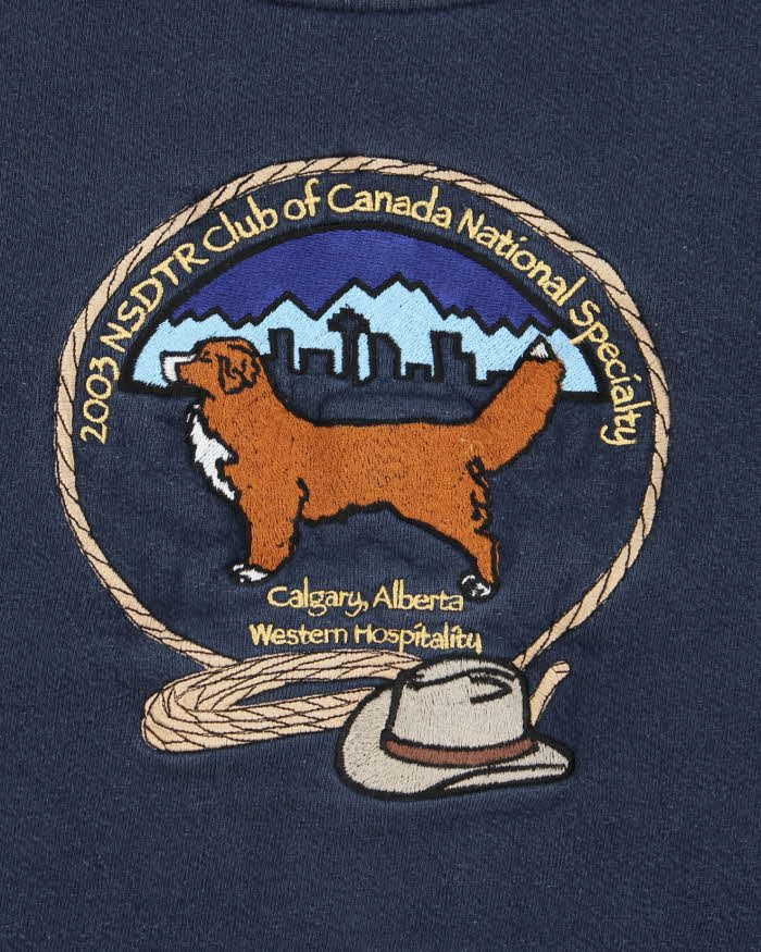 Vintage 2000's Heavyweight Embroidered Dog Show Sweatshirt - M