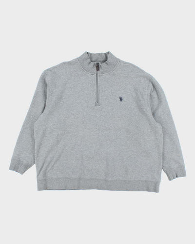 Vintage 2000's US Polo Assn Heavyweight 1/4 Zip Sweatshirt - XXL