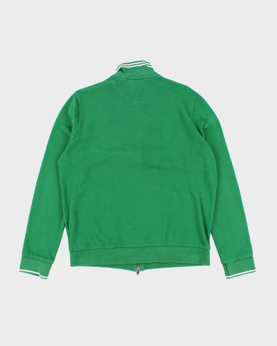 Lacoste Double Zip Green Jumper - XL