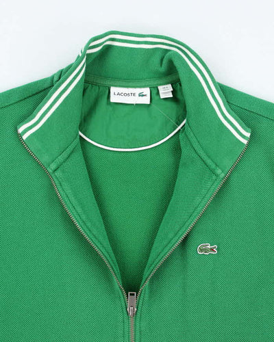 Lacoste Double Zip Green Jumper - XL