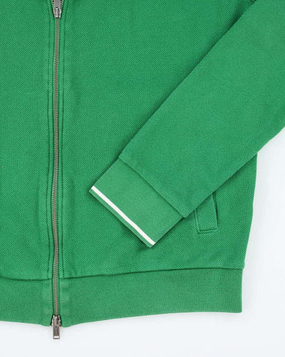 Lacoste Double Zip Green Jumper - XL