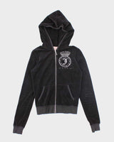 Vintage Y2K Juicy Couture Back Printed Zip Up Hoodie - S