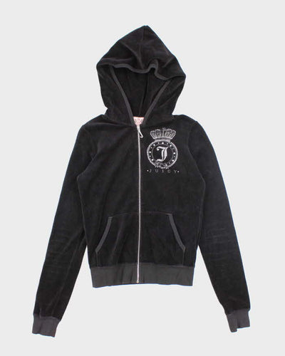 Vintage Y2K Juicy Couture Back Printed Zip Up Hoodie - S