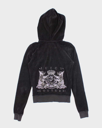 Vintage Y2K Juicy Couture Back Printed Zip Up Hoodie - S