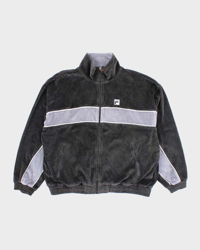 Vintage 2000's Fila Velour Zip Up - M