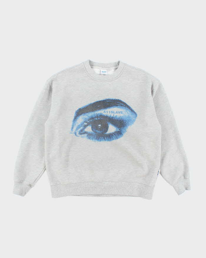 A11 Slave Eyeball Graphic Print Sweatshirt - M