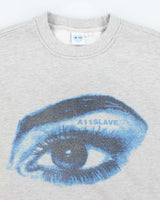 A11 Slave Eyeball Graphic Print Sweatshirt - M