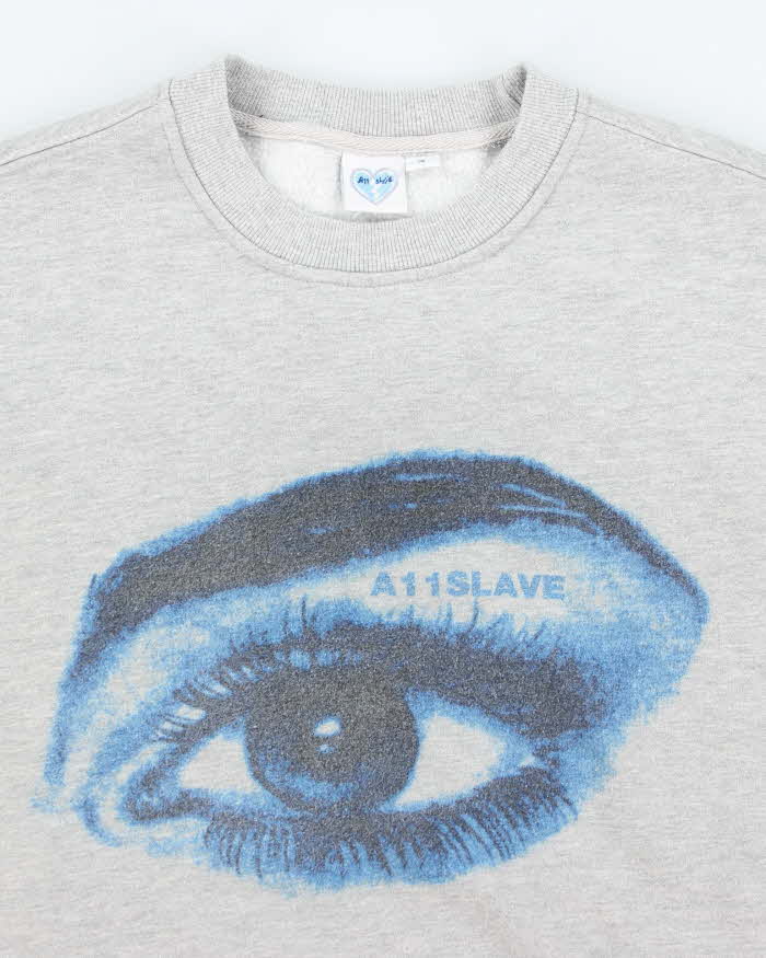 A11 Slave Eyeball Graphic Print Sweatshirt M - Main Image