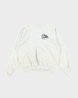 Vintage 90's Half Face Wolf Graphic Print Sweatshirt - L