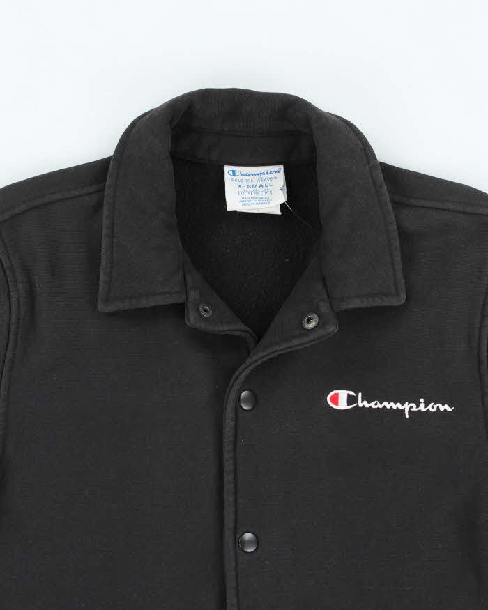 Vintage Champion Reverse Weave Button Up Sweatshirt - XS