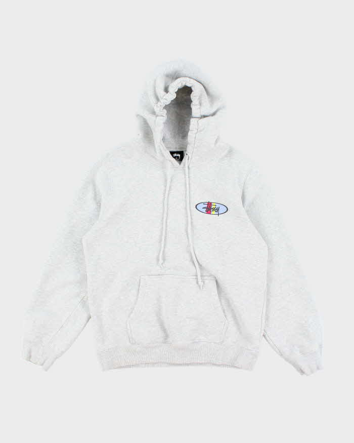 Vintage Stussy Grey Hoodie - S