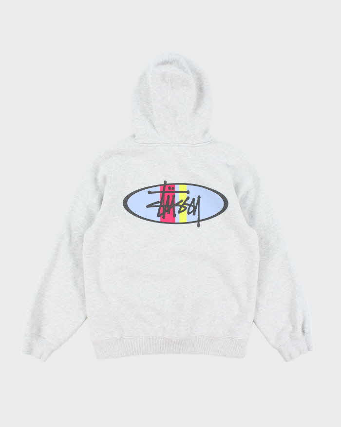 Vintage Stussy Grey Hoodie - S