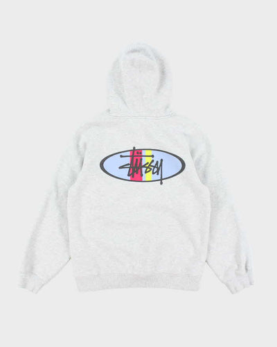 Vintage Stussy Grey Hoodie - S