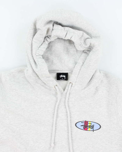 Vintage Stussy Grey Hoodie - S