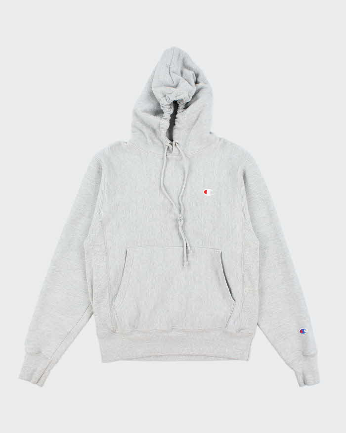 Vintage Champion Reverse Weave Grey Hoodie - S