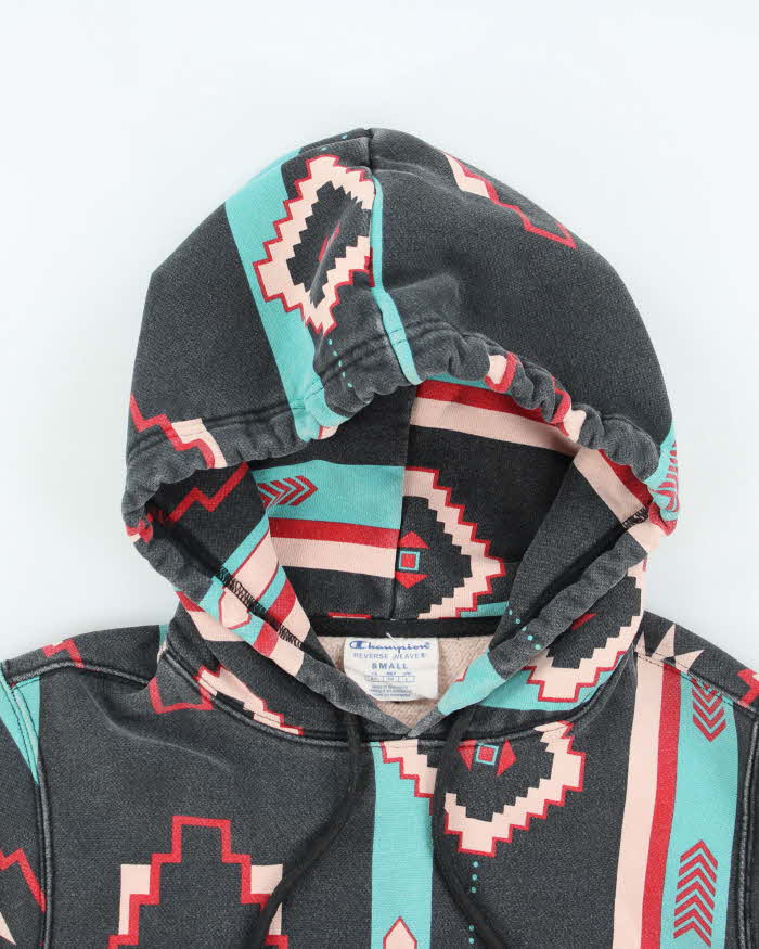 Vintage Y2k 00s Champion Reverse Weave Pattern Hoodie - S