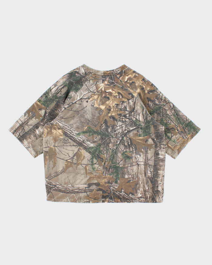 Vintage Y2k 00s Realtree Short Sleeve Hoodie - L