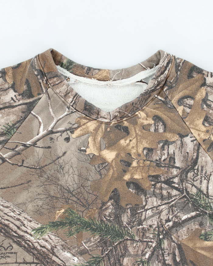Vintage Y2k 00s Realtree Short Sleeve Hoodie - L