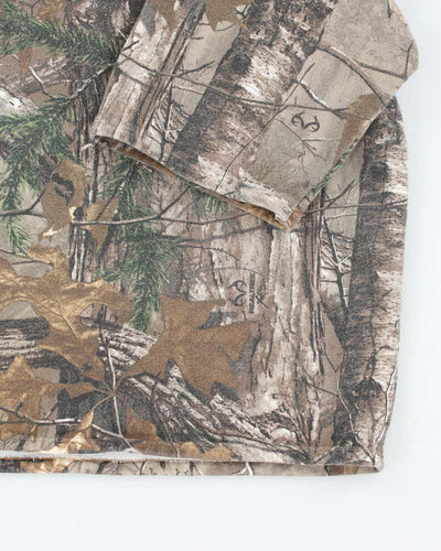 Vintage Y2k 00s Realtree Short Sleeve Hoodie - L