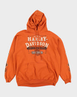 Vintage 2000's Harley Davidson Oversized Graphic Print Hoodie - XL