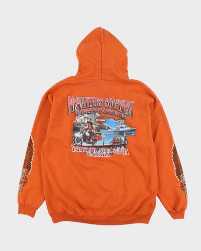 Vintage 2000's Harley Davidson Oversized Graphic Print Hoodie - XL