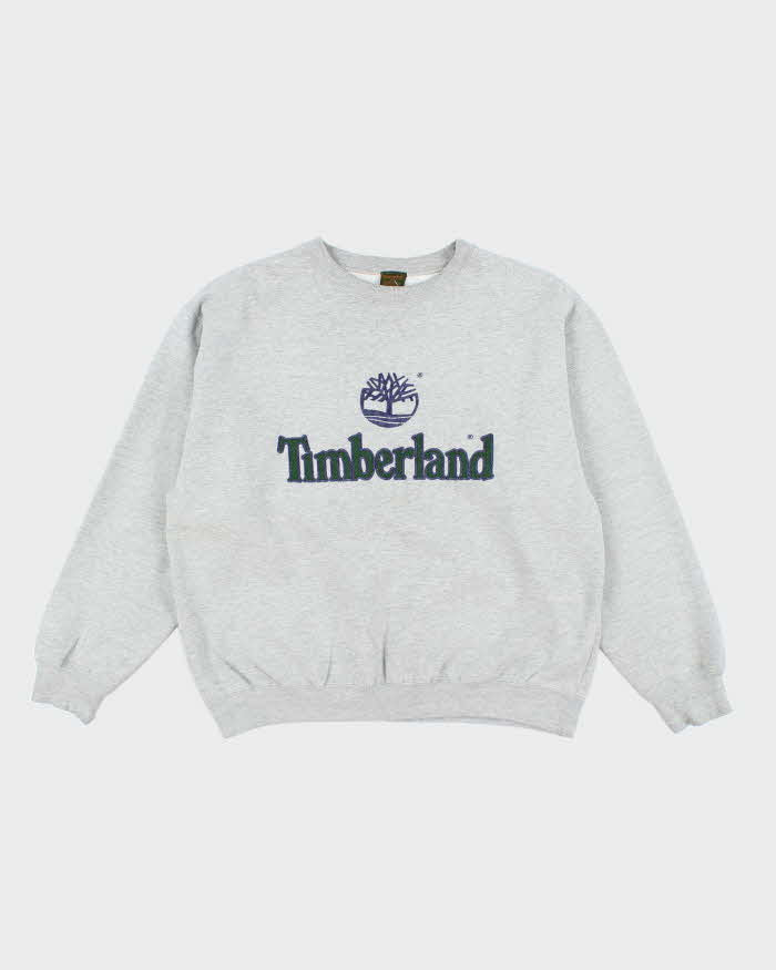 Vintage 90's Timberland Embroidered Logo Sweatshirt - S