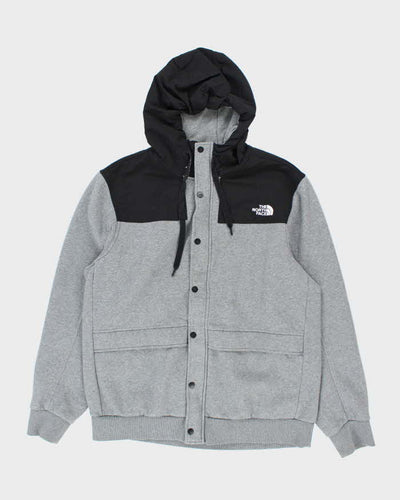 Vintage The North Face Snap Button Two Tone Hoodie - XL