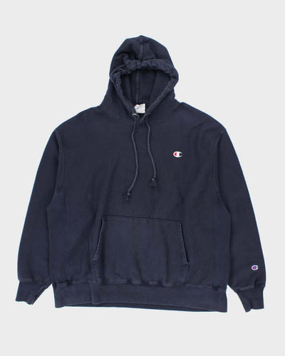 Vintage Champion Reverse Weave Small Logo Oversized Hoodie - XL