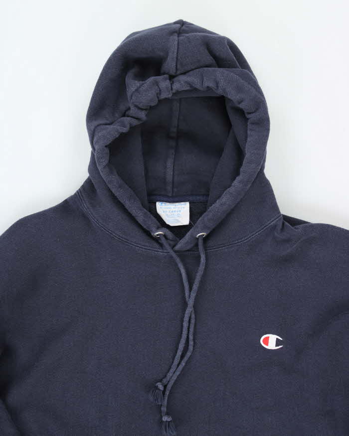 Vintage Champion Reverse Weave Small Logo Oversized Hoodie - XL
