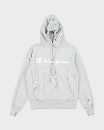 Vintage Y2k 00s Champion Reverse Weave Grey Hoodie - S